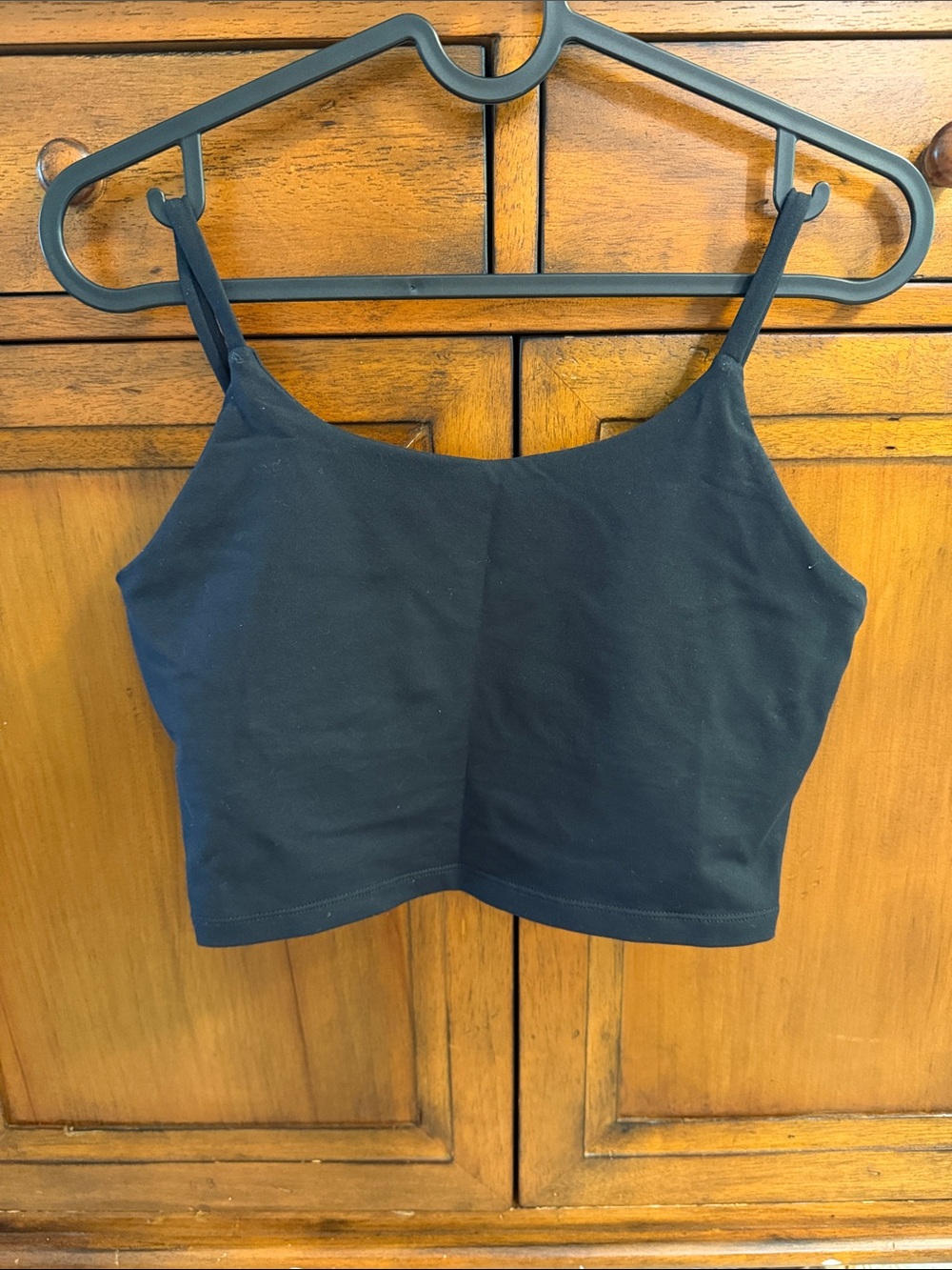 lululemon athletica Black Cropped Strappy Tank Camisole